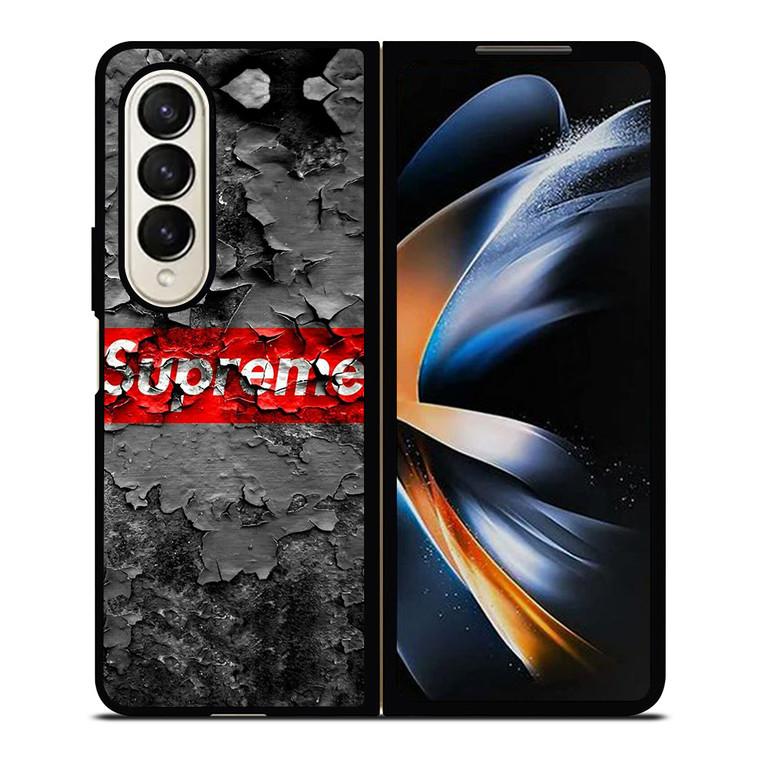 SUPREME CRACKED LOGO Samsung Galaxy Z Fold 4 Case Cover SUPREME CRACKED LOGO Samsung Galaxy Z Fold 4 Case Cover