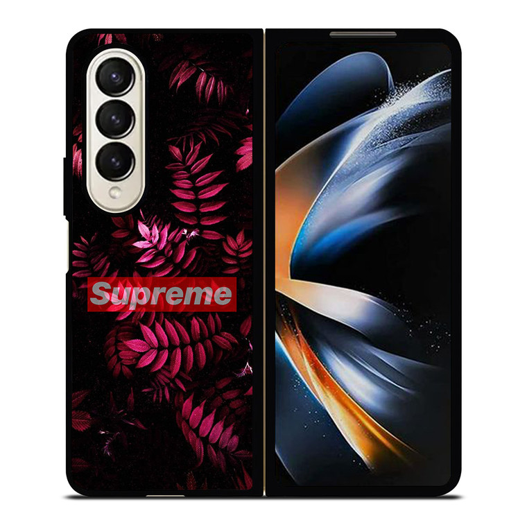 SUPREME LEAFPINK Samsung Galaxy Z Fold 4 Case Cover SUPREME LEAFPINK Samsung Galaxy Z Fold 4 Case Cover