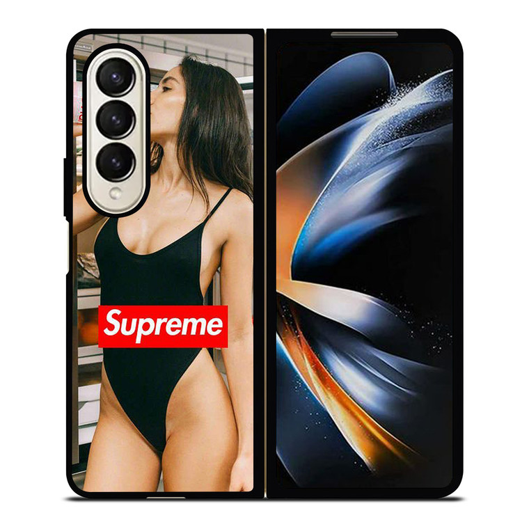 SUPREME LOGO SUMMER DRINKING Samsung Galaxy Z Fold 4 Case Cover