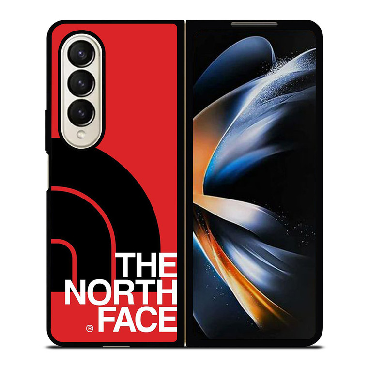 THE NORTH FACE LOGO BLACK RED Samsung Galaxy Z Fold 4 Case Cover