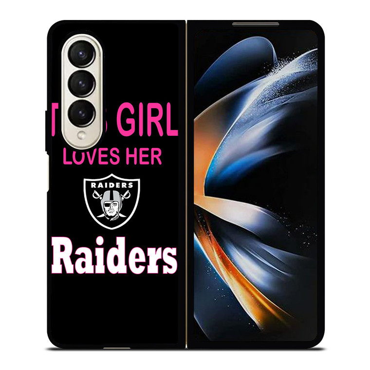 THIS GIRL LOVES THE RAIDERS Samsung Galaxy Z Fold 4 Case Cover
