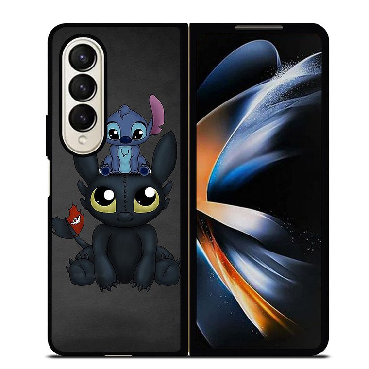 TOOTHLESS AND STITCH 2 Samsung Galaxy Z Fold 4 Case Cover
