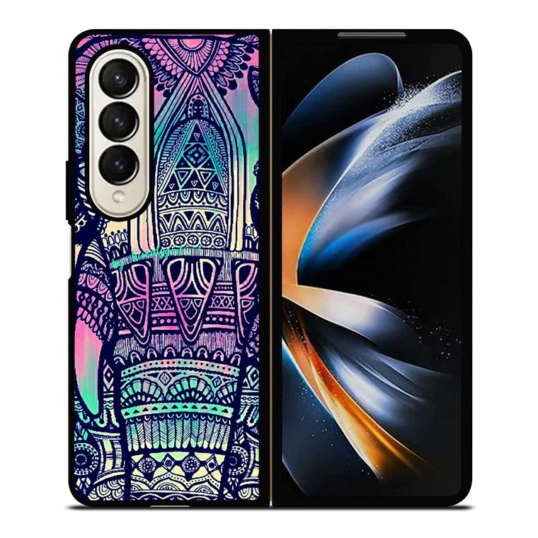TRIBAL AZTEC ELEPHANT Samsung Galaxy Z Fold 4 Case Cover
