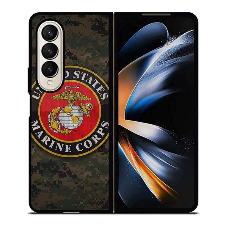 US MARINE CORPS USMC 3 Samsung Galaxy Z Fold 4 Case Cover