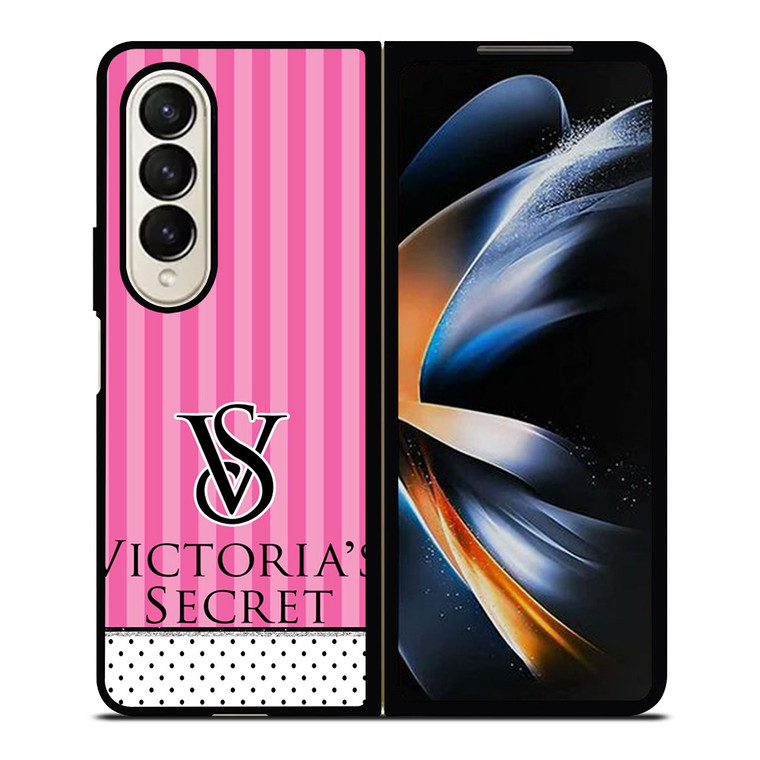 VICTORIA'S SECRET LOGO POLKADOT STRIPE Samsung Galaxy Z Fold 4 Case Cover
