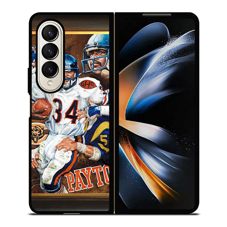 WALTER PAYTON FOOTBALL CHICAGO BEARS Samsung Galaxy Z Fold 4 Case Cover