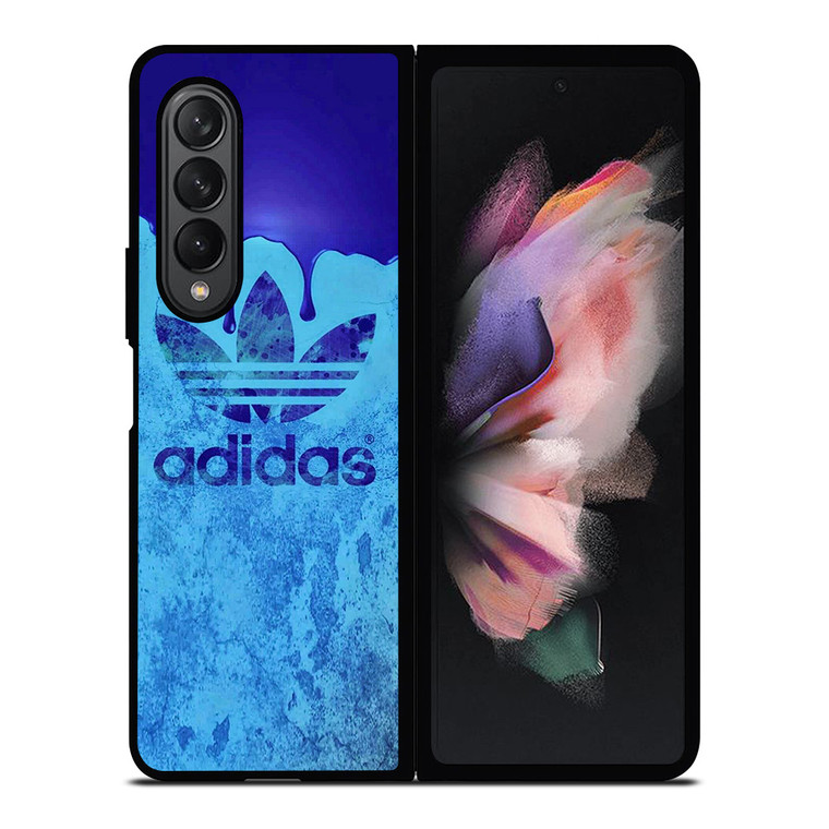 ADIDAS LOGO BLUE LIQUID Samsung Galaxy Z Fold 3 Case Cover