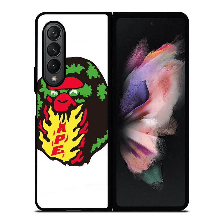 BAPE LOGO ARTWORK Samsung Galaxy Z Fold 3 Case Cover