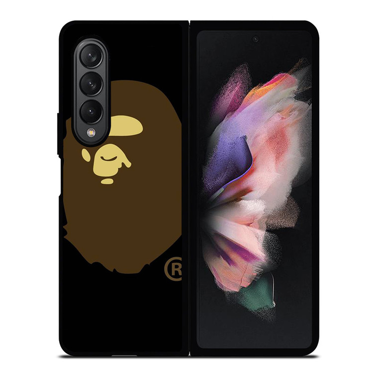 BAPE LOGO BROWN Samsung Galaxy Z Fold 3 Case Cover BAPE LOGO BROWN Samsung Galaxy Z Fold 3 Case Cover