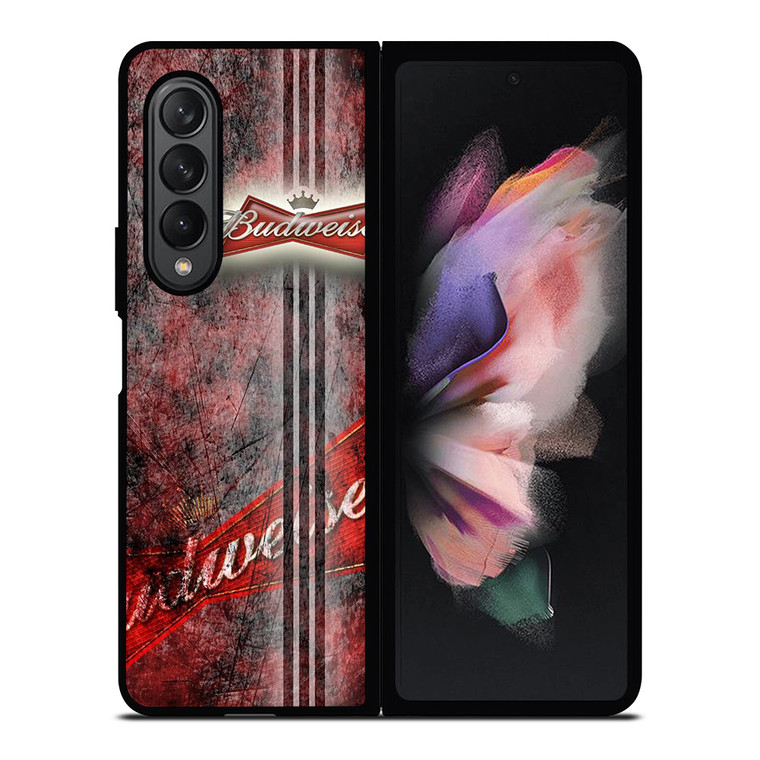 BUDWEISER BEER LOGO GRUNGE Samsung Galaxy Z Fold 3 Case Cover
