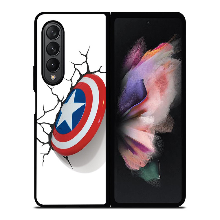 CAPTAIN AMERICA SHIELD 3D Samsung Galaxy Z Fold 3 Case Cover
