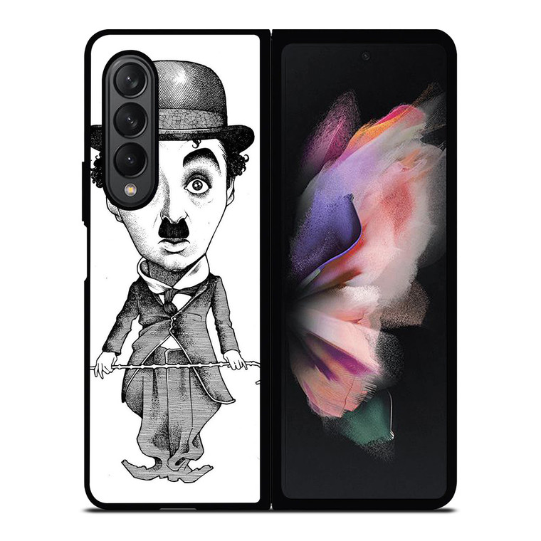CHARLIE CHAPLIN CARTOON Samsung Galaxy Z Fold 3 Case Cover