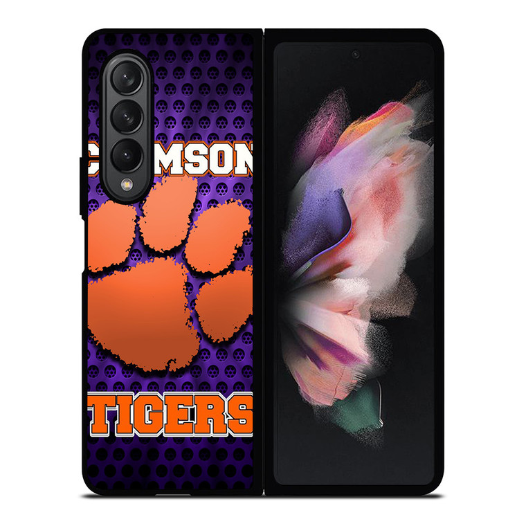 CLEMSON TIGERS Samsung Galaxy Z Fold 3 Case Cover CLEMSON TIGERS Samsung Galaxy Z Fold 3 Case Cover