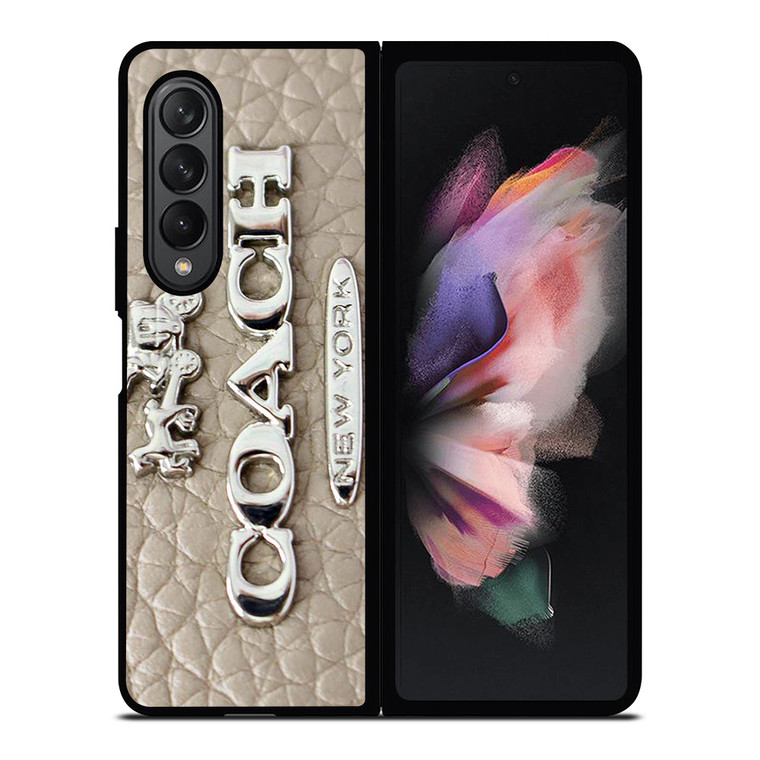 COACH LOGO GLOWING TEXTURE Samsung Galaxy Z Fold 3 Case Cover