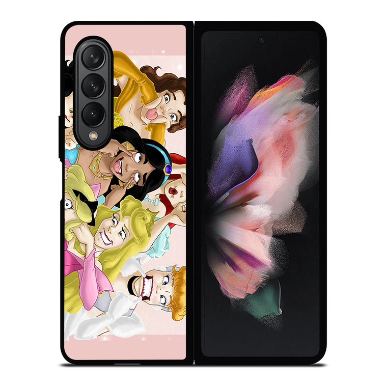 DISNEY PRINCESS FUNNY Samsung Galaxy Z Fold 3 Case Cover