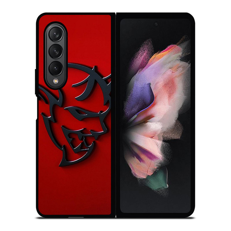 DODGE DEMON LOGO RED Samsung Galaxy Z Fold 3 Case Cover