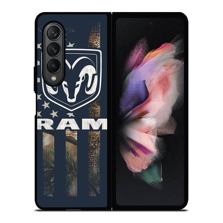 DODGE RAM FLAG Samsung Galaxy Z Fold 3 Case Cover