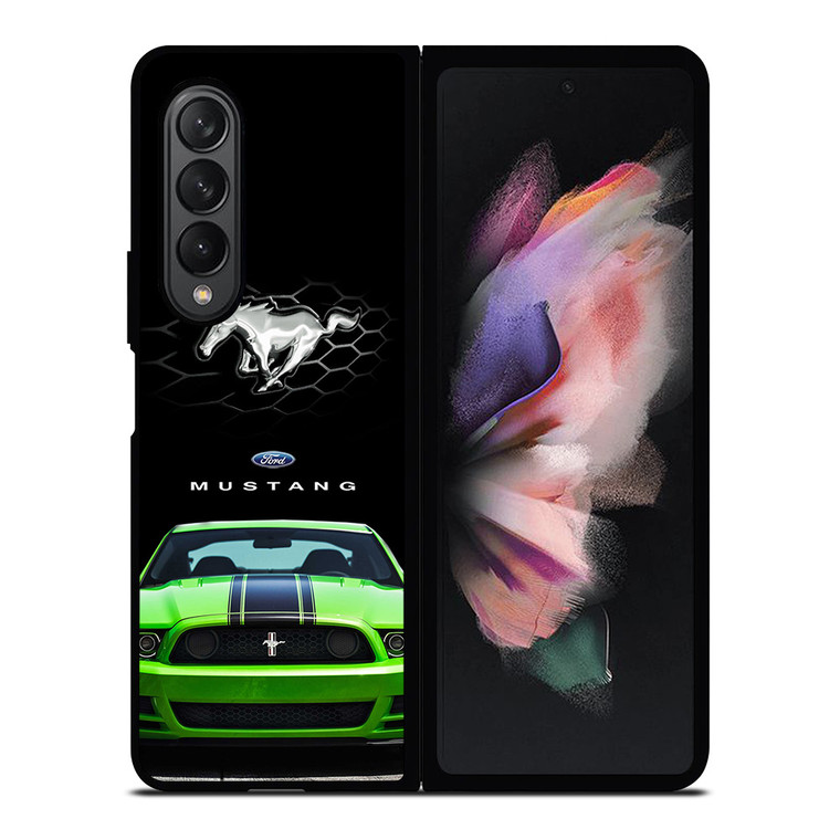 FORD MUSTANG CAR GREEN Samsung Galaxy Z Fold 3 Case Cover