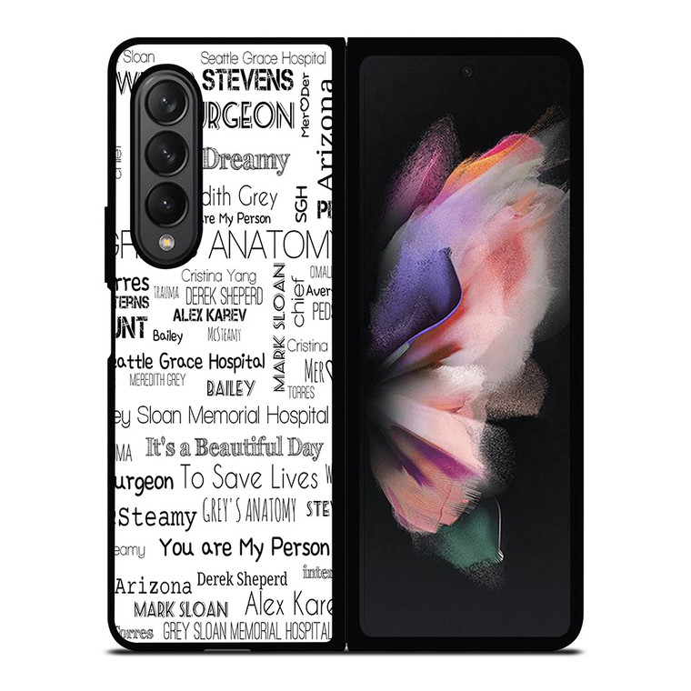 GREY'S ANATOMY STORY Samsung Galaxy Z Fold 3 Case Cover GREY'S ANATOMY STORY Samsung Galaxy Z Fold 3 Case Cover