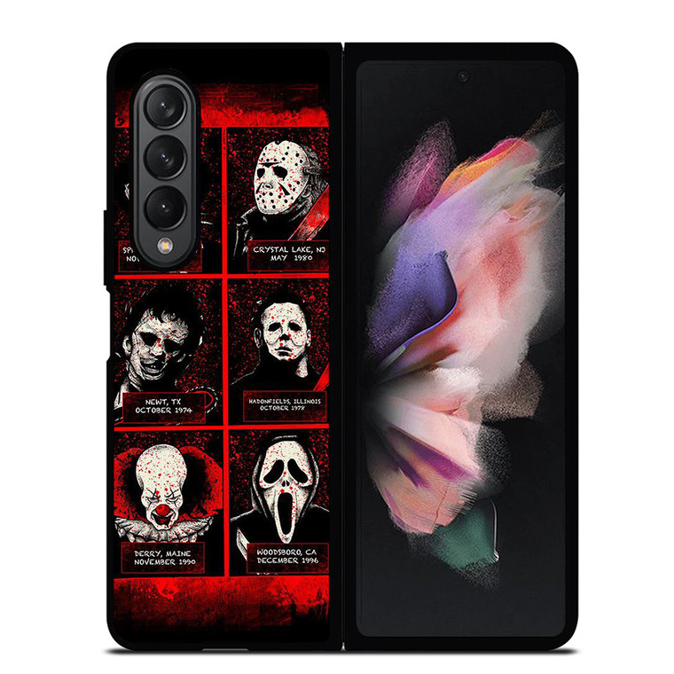 HORROR MOVIES VILLAIN CHARACTERS Samsung Galaxy Z Fold 3 Case Cover HORROR MOVIES VILLAIN CHARACTERS Samsung Galaxy Z Fold 3 Case Cover