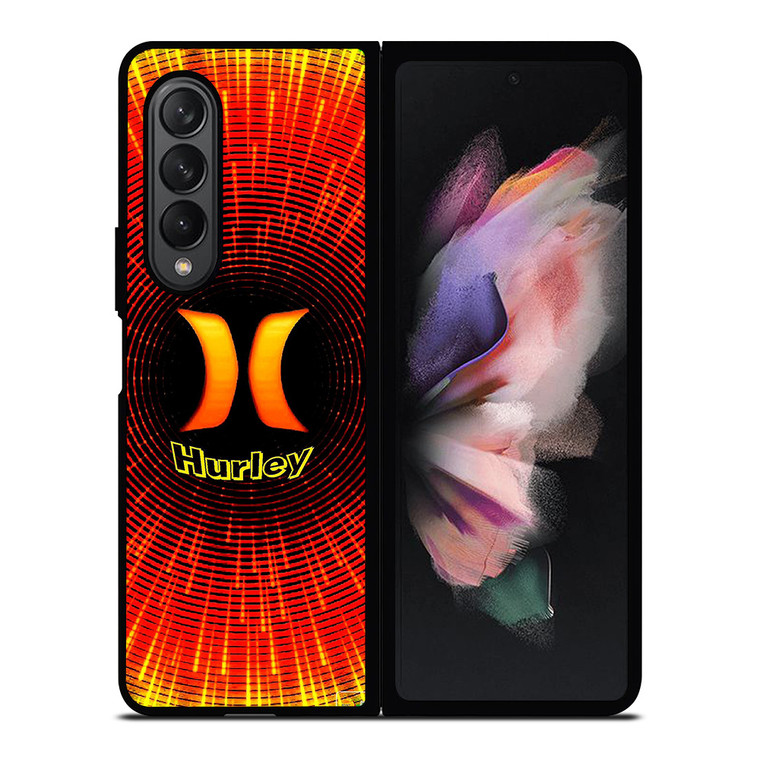 HURLEY ORANGE BLACK LOGO Samsung Galaxy Z Fold 3 Case Cover
