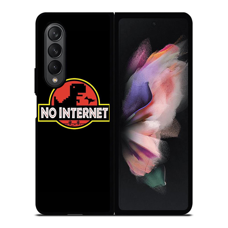 JURASSIC PARK NO INTERNET Samsung Galaxy Z Fold 3 Case Cover JURASSIC PARK NO INTERNET Samsung Galaxy Z Fold 3 Case Cover