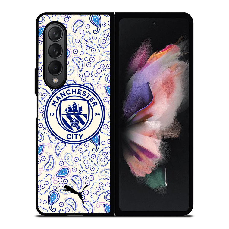 MANCHESTER CITY LOGO THIRD KIT Samsung Galaxy Z Fold 3 Case Cover