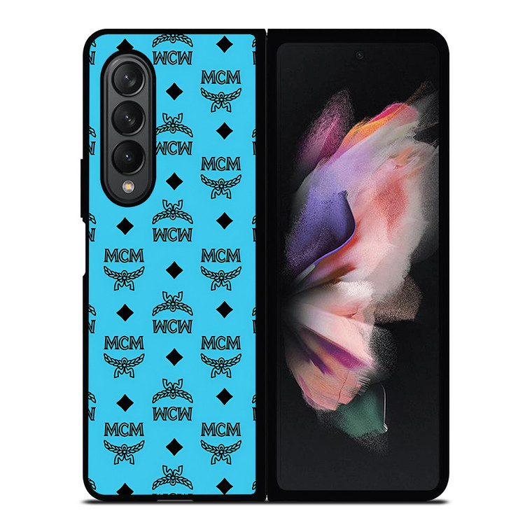 MCM WORLDWIDE ICON BLUE Samsung Galaxy Z Fold 3 Case Cover