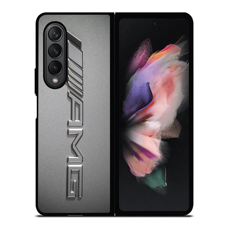 MERCEDES AMG LOGO CHROME EMBLEM Samsung Galaxy Z Fold 3 Case Cover