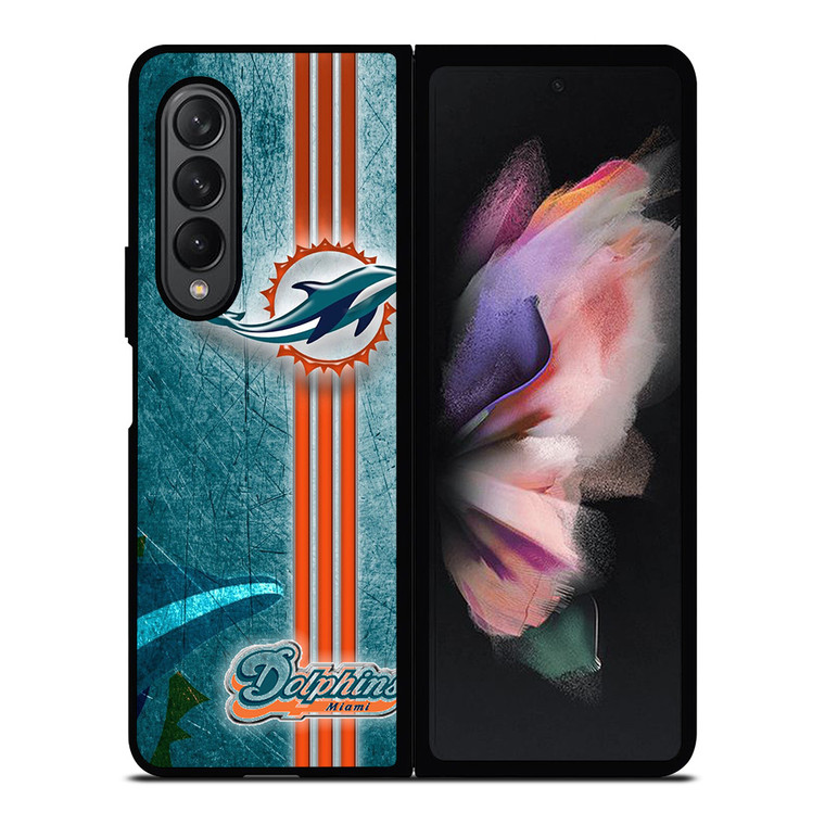 MIAMI DOLPHINS TEAM LOGO Samsung Galaxy Z Fold 3 Case Cover
