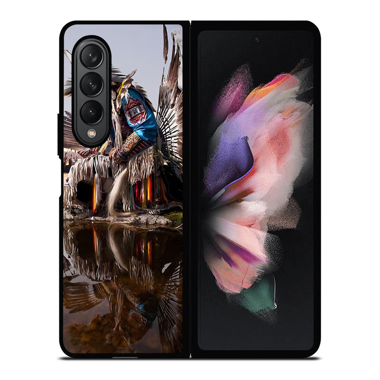 NATIVE AMERICAN INDIAN FEATHERS Samsung Galaxy Z Fold 3 Case Cover