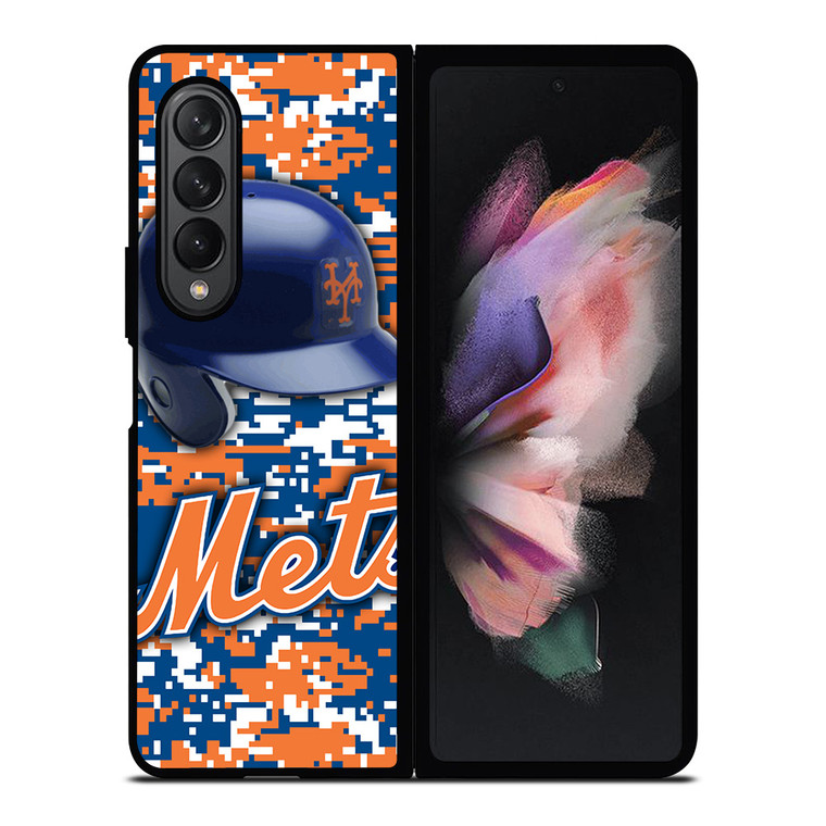 NEW YORK METS CAMO Samsung Galaxy Z Fold 3 Case Cover