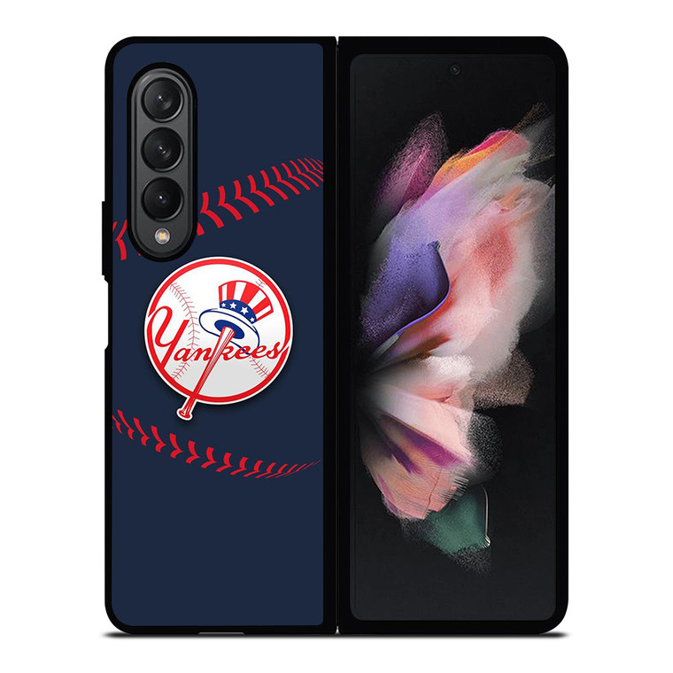 NEW YORK YANKEES BASEBALL LOGO ICON Samsung Galaxy Z Fold 3 Case Cover