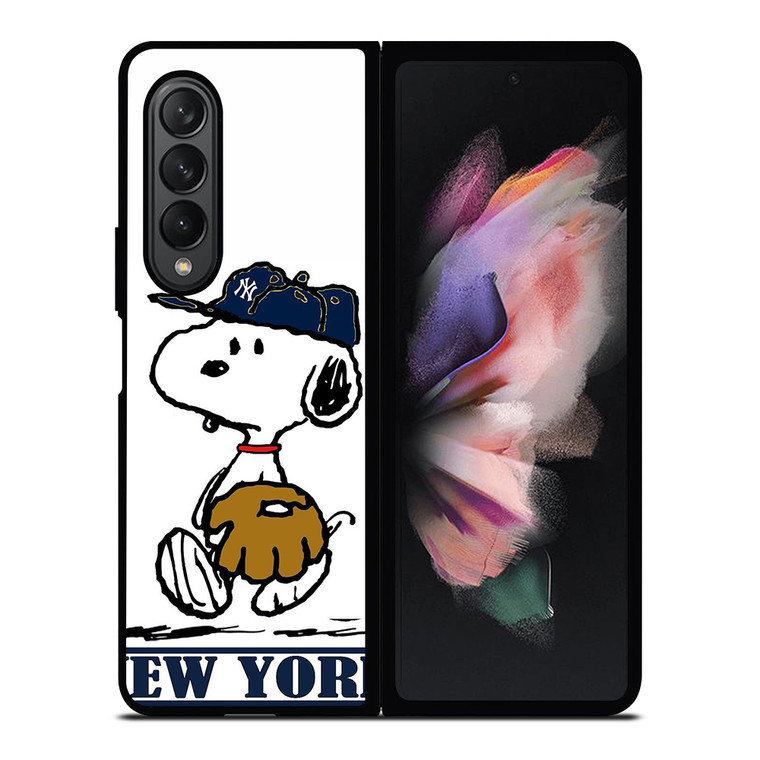 NEW YORK YANKEES SNOOPY Samsung Galaxy Z Fold 3 Case Cover