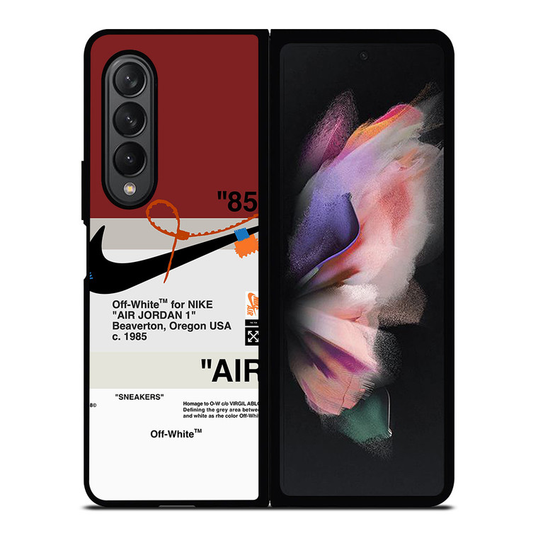 OFF WHITE NIKE AIR JORDAN Samsung Galaxy Z Fold 3 Case Cover