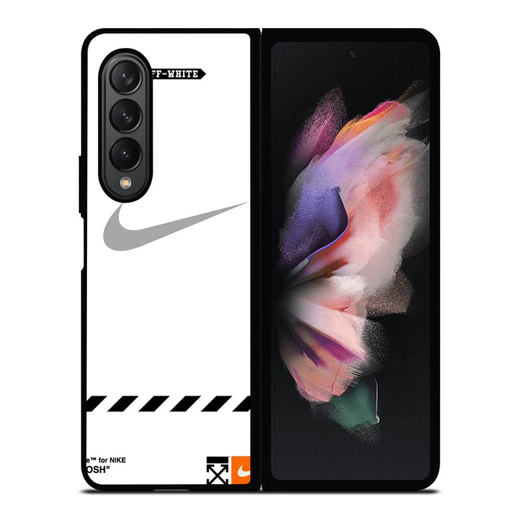 OFF WHITE X NIKE GREY LOGO Samsung Galaxy Z Fold 3 Case Cover