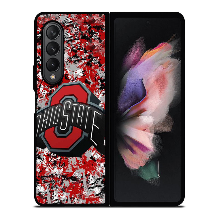 OHIE STATE BUCKEYES FOOTBALL EMBLEM Samsung Galaxy Z Fold 3 Case Cover