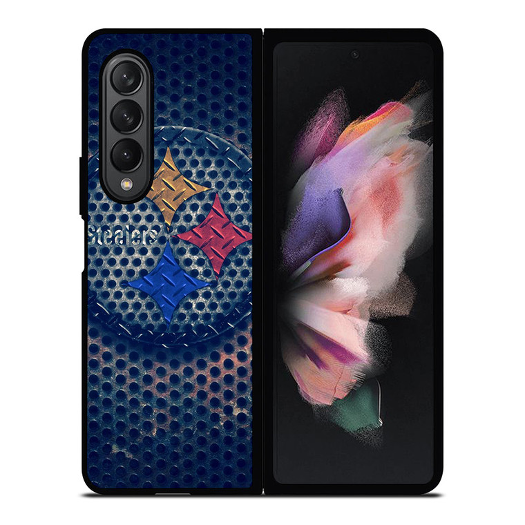 PITTSBURGH STEELERS RUSTY CIRCLE LOGO Samsung Galaxy Z Fold 3 Case Cover