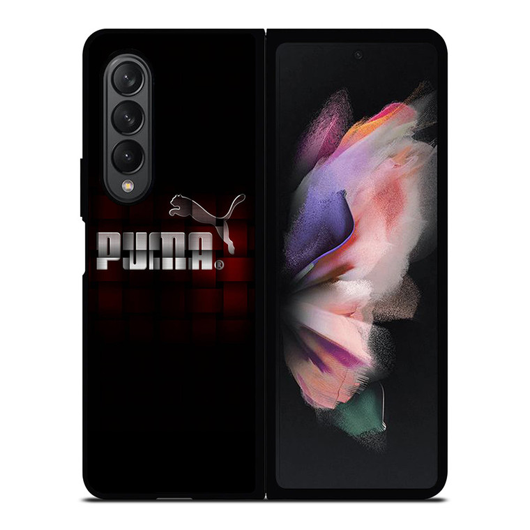 PUMA LOGO RED BLOCK Samsung Galaxy Z Fold 3 Case Cover PUMA LOGO RED BLOCK Samsung Galaxy Z Fold 3 Case Cover