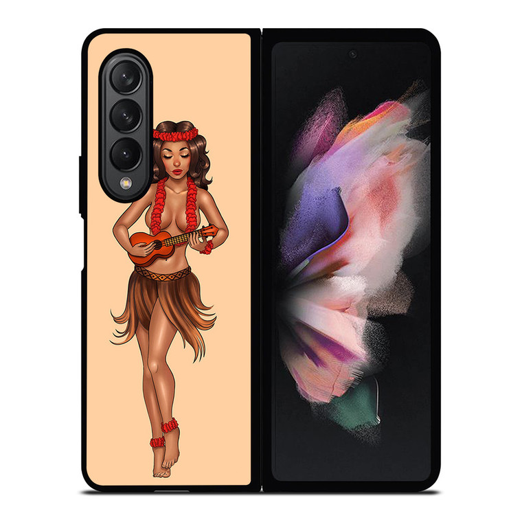 SAILOR JERRY S HULA GIRL Samsung Galaxy Z Fold 3 Case Cover