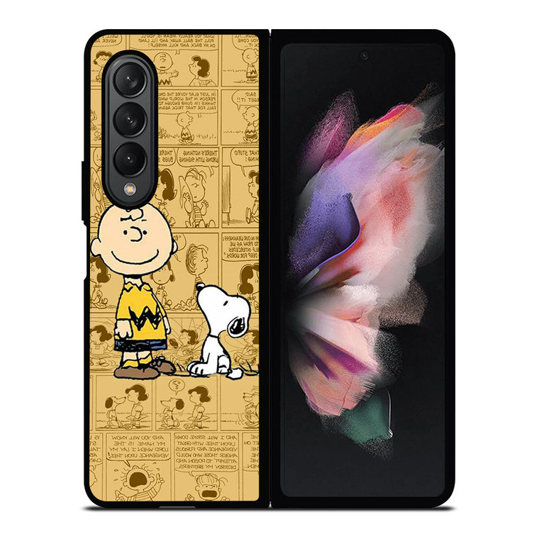 SNOOPY CHARLIE BROWN Samsung Galaxy Z Fold 3 Case Cover SNOOPY CHARLIE BROWN Samsung Galaxy Z Fold 3 Case Cover