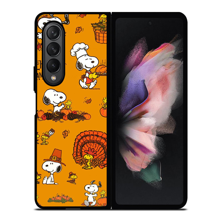 SNOOPY THE PEANUTS HAPPY THANKSGIVING Samsung Galaxy Z Fold 3 Case Cover