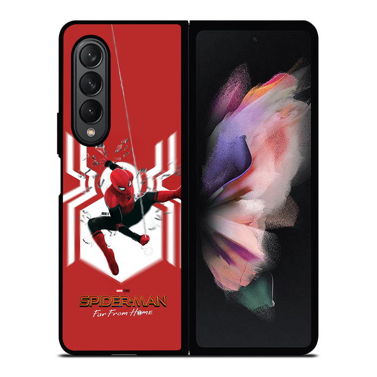SPIDERMAN FAR FROM HOME LOGO RED ACTION Samsung Galaxy Z Fold 3 Case Cover