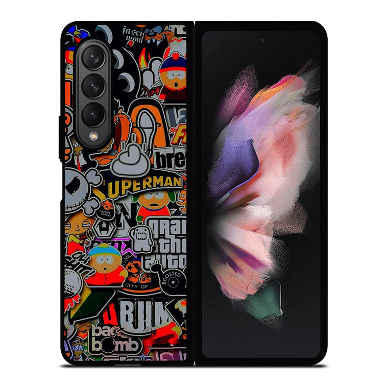 STICKER BOMB COMPILATION Samsung Galaxy Z Fold 3 Case Cover
