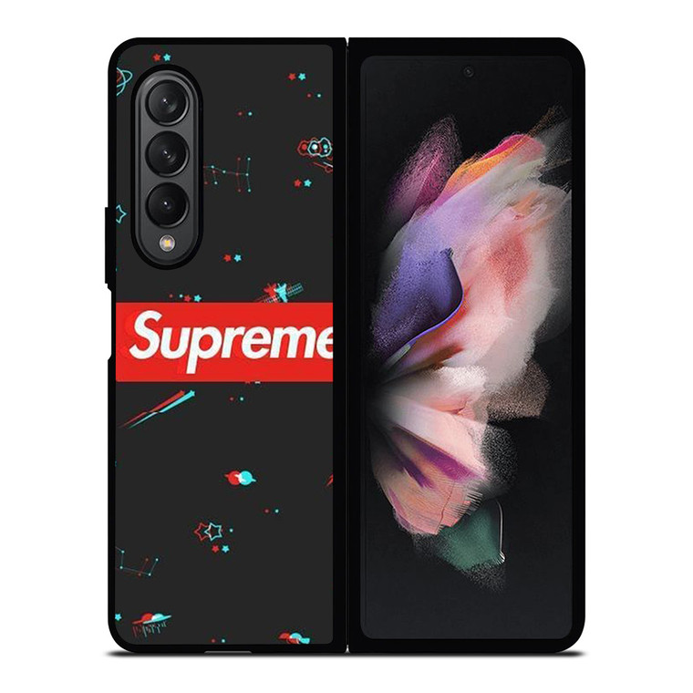 SUPREME SPACE GLITCH Samsung Galaxy Z Fold 3 Case Cover SUPREME SPACE GLITCH Samsung Galaxy Z Fold 3 Case Cover