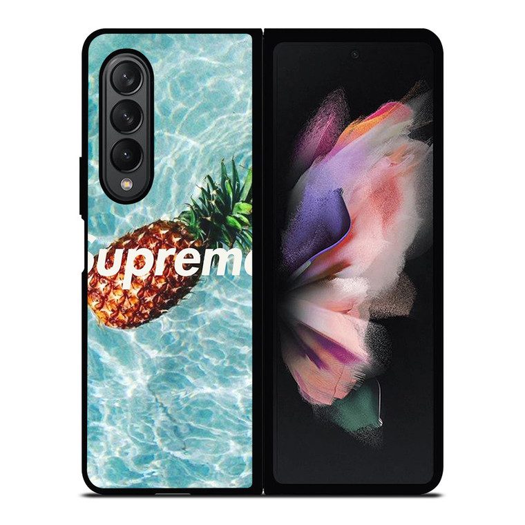 SUPREME X PINEAPPLE Samsung Galaxy Z Fold 3 Case Cover SUPREME X PINEAPPLE Samsung Galaxy Z Fold 3 Case Cover