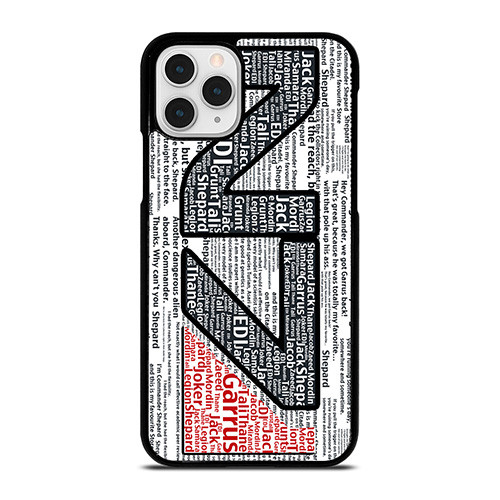 N7 MASS EFFECT LOGO TYPOGRAPHY iPhone 11 Pro Case