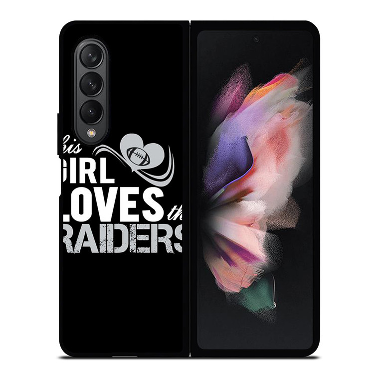 THIS GIRL LOVES THE RAIDERS 2 Samsung Galaxy Z Fold 3 Case Cover