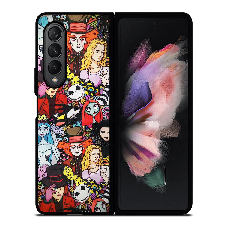 TIM BURTON CHARACTERS Samsung Galaxy Z Fold 3 Case Cover