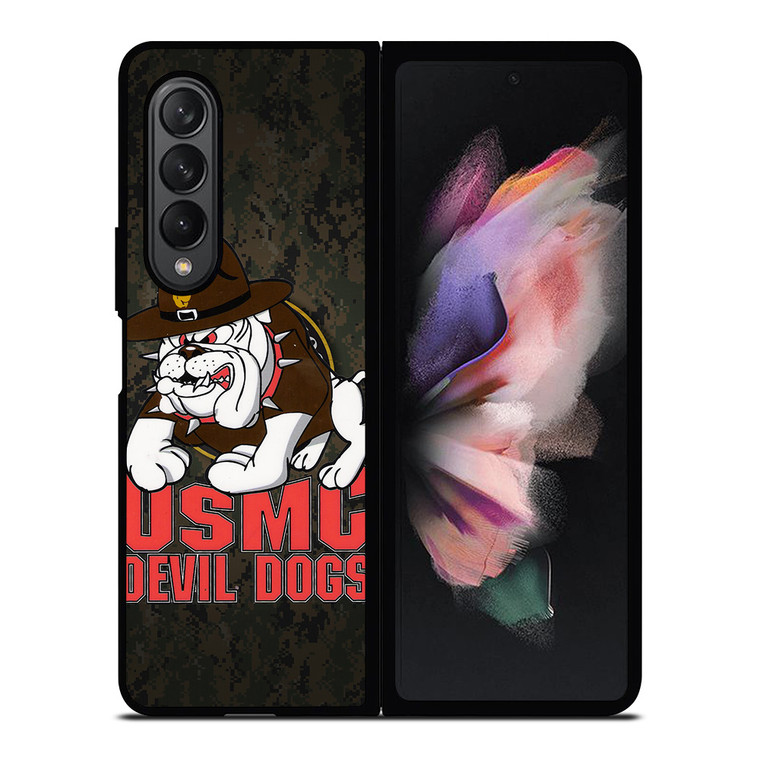 USMC MARINE DEVIL DOGS Samsung Galaxy Z Fold 3 Case Cover